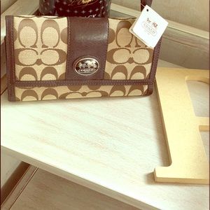 Coach Wallet w/ Checkbook holder